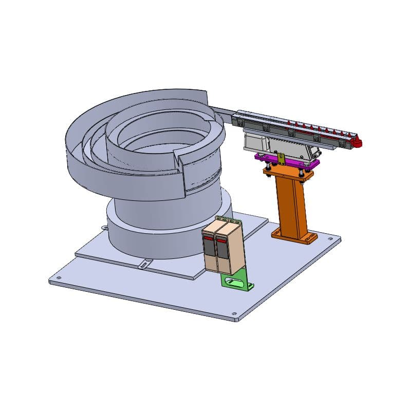High performance stainless steel food grade
custom electromagnetic vibration bowl feeder for caps view 3