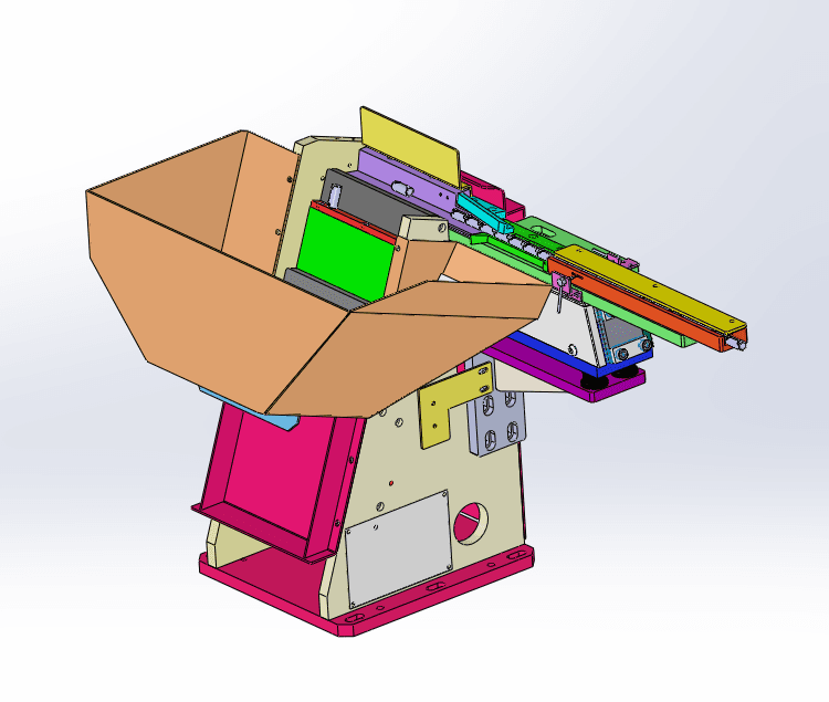 High performance customized small reciprocating stepped feeder for pins view 3