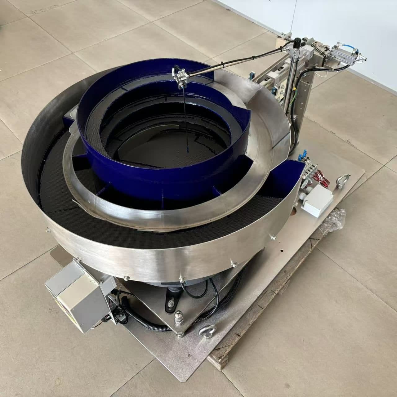High-Capacity vibratory feeder bowl 700mm with an escapement mechanism for metal rings view 7