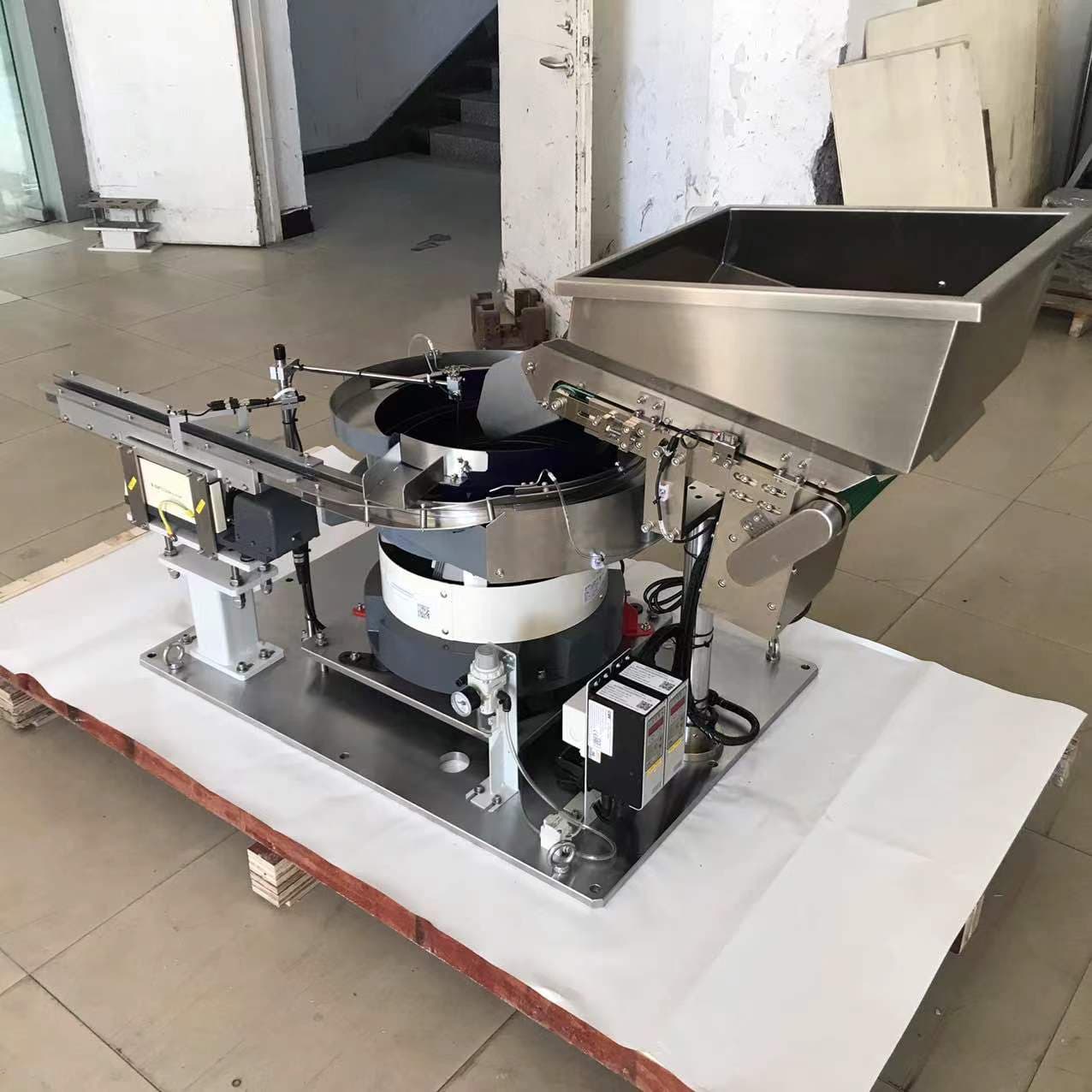 High efficiency durable customized
small vibration bowl feeder for plastic connector
with a bulk hopper view 6