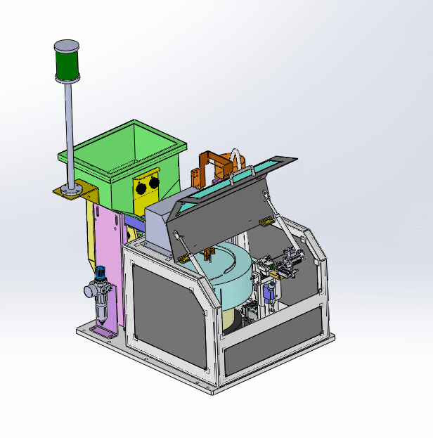 HONGCHAO brand electromagnetic screw vibration bowl feeder view 1