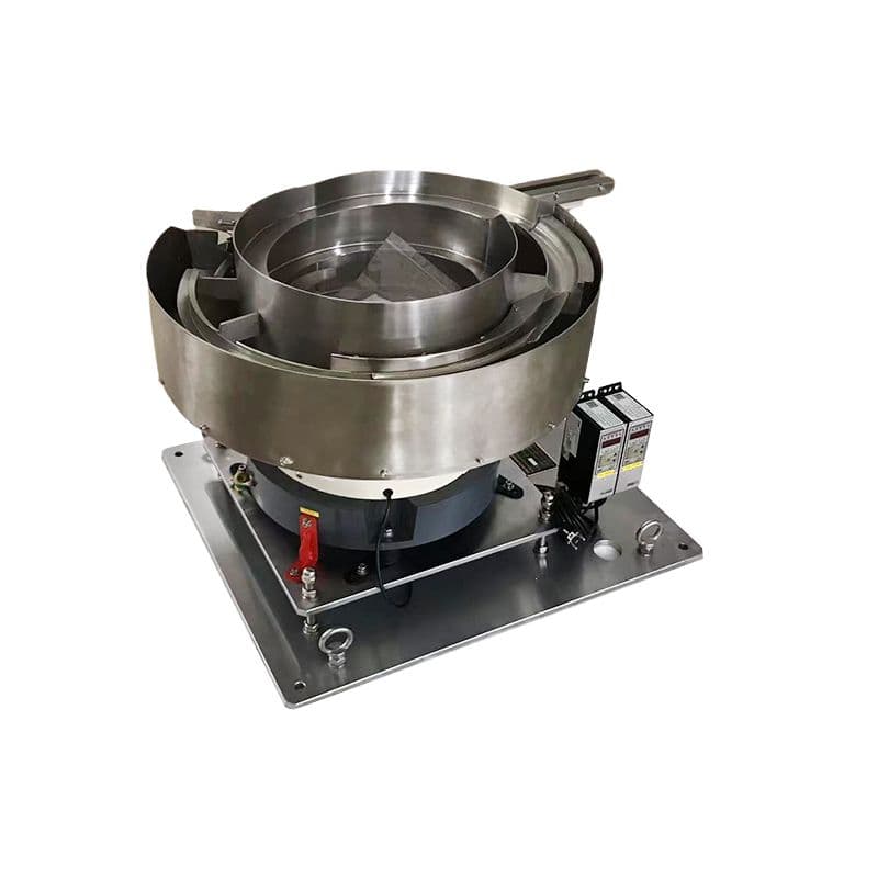 High performance stainless steel food grade
custom electromagnetic vibration bowl feeder for caps view 1