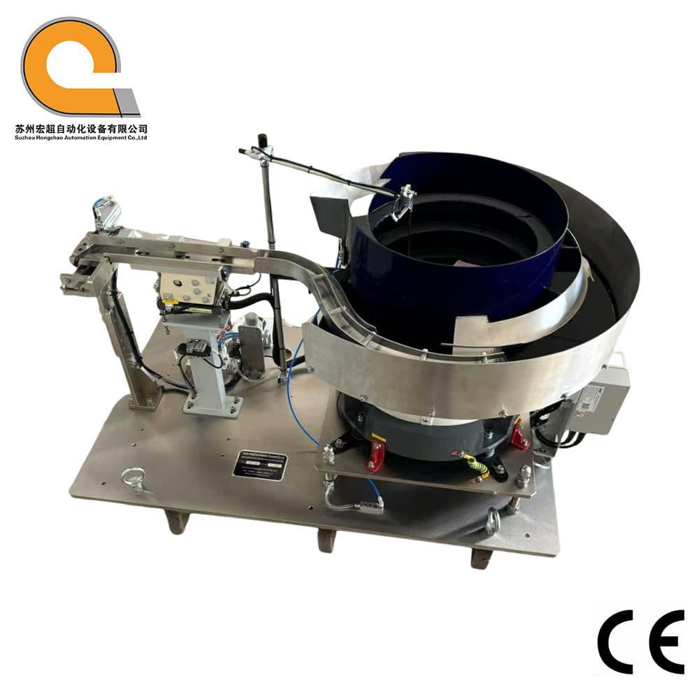 High-Capacity vibratory feeder bowl 700mm with an escapement mechanism for metal rings