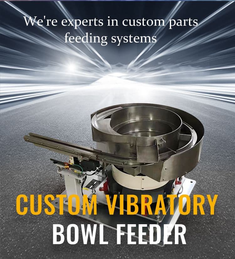High performance stainless steel food grade
custom electromagnetic vibration bowl feeder for caps view 5