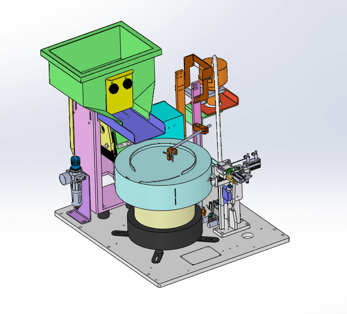 HONGCHAO brand electromagnetic screw vibration bowl feeder view 2