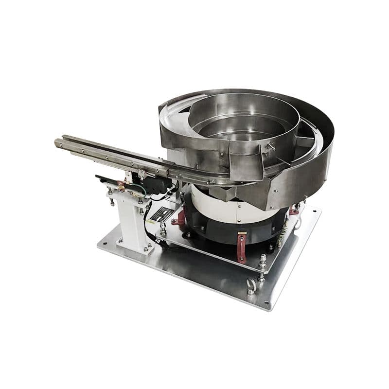 High performance stainless steel food grade
custom electromagnetic vibration bowl feeder for caps view 2